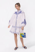 Allison Dress (white Blue) XS (dress) - allison kelly white dress, allison janney white dress, allison  - shop at us.meeeshop