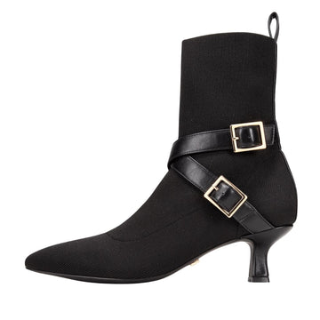 Alma Booties Black - MeeeShop Women's Fashion
