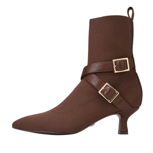 Alma Booties Brown in 9 - Alma Boots Brown (shoe)