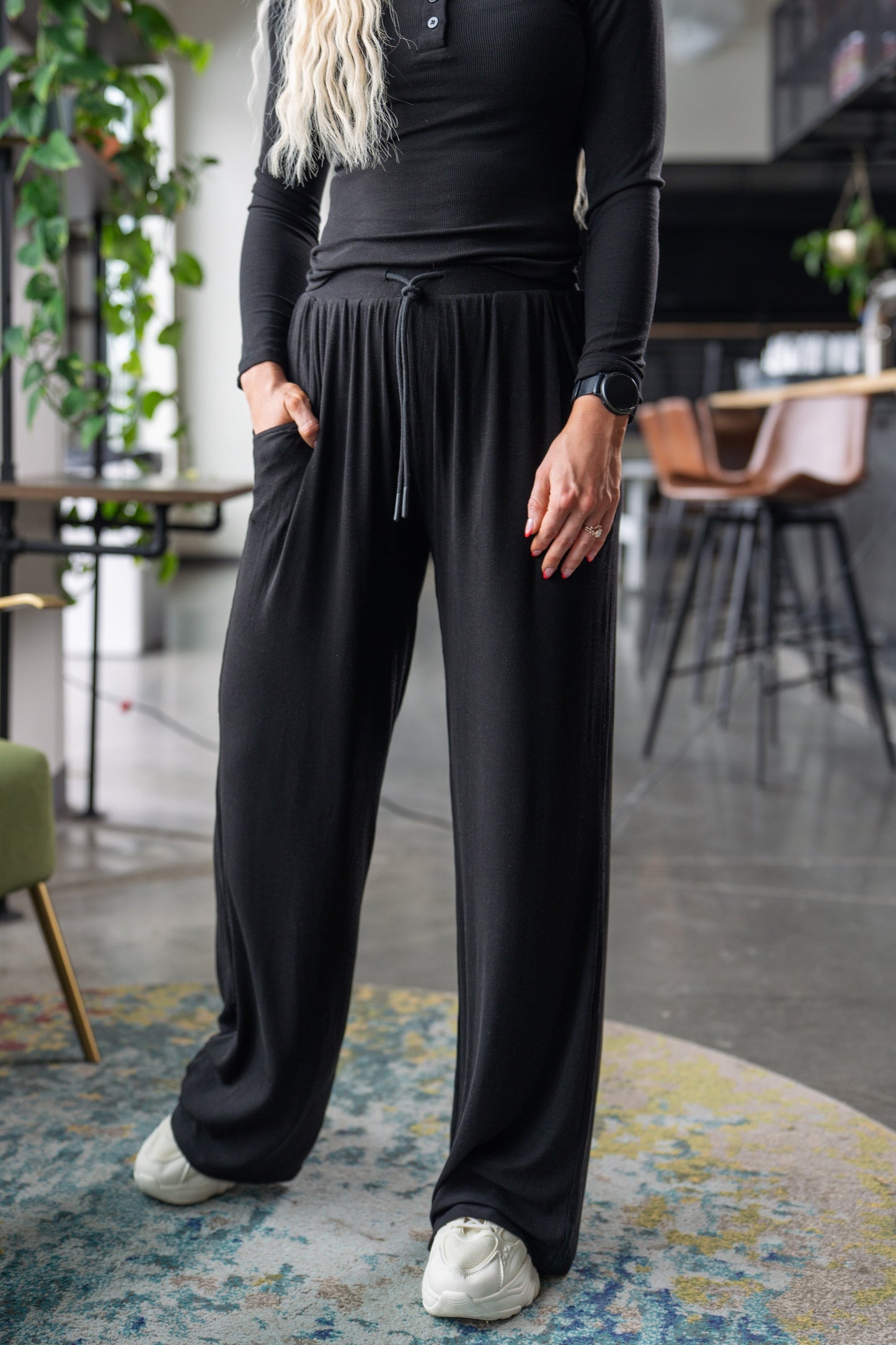 Alyth Active Calm Feather-soft Lounge Pant in Miststone view 9 (bottom)