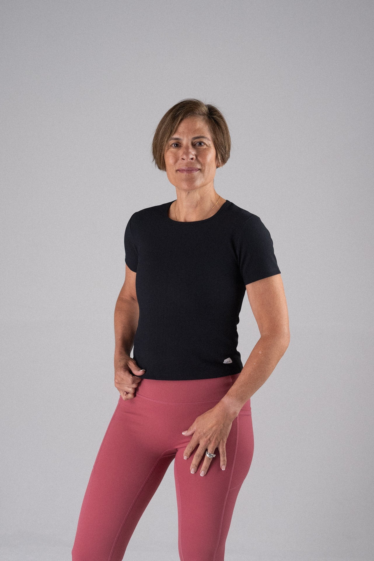 Alyth Active Dynamic Devoted Tee in Violet Haze view 3 - Alyth Active Photos (top)
