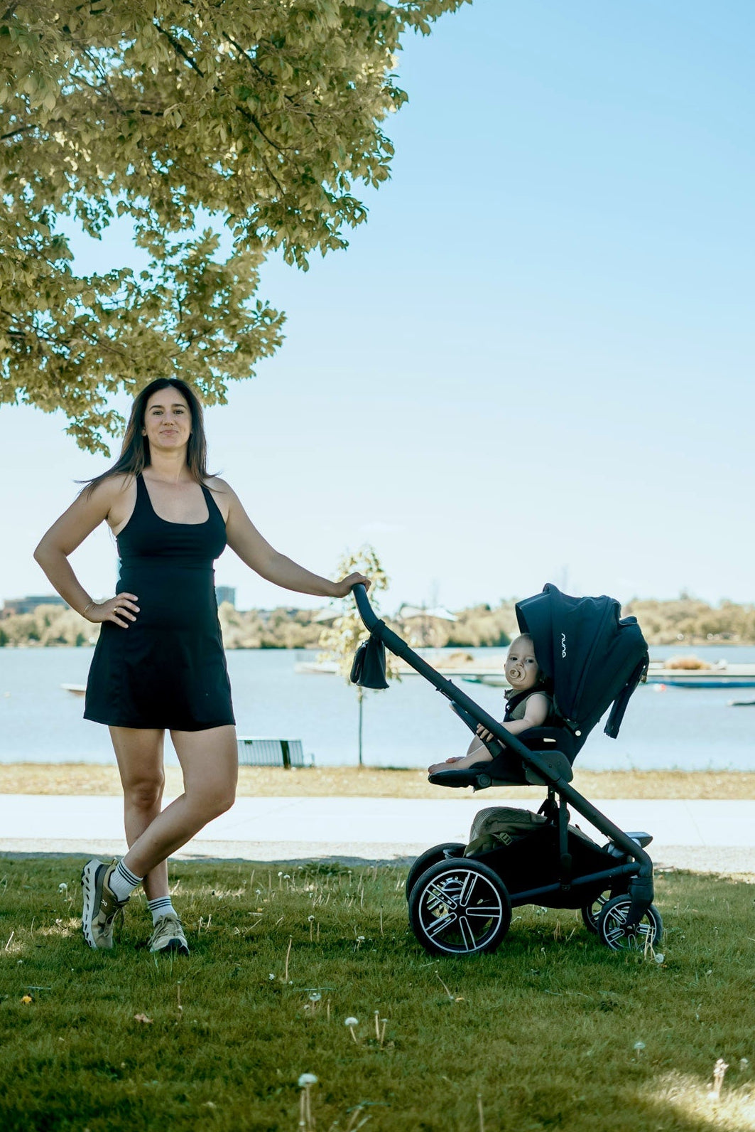 Alyth Active Gravity Powerfully Wild Tennis Dress in Sage Drift view 10
