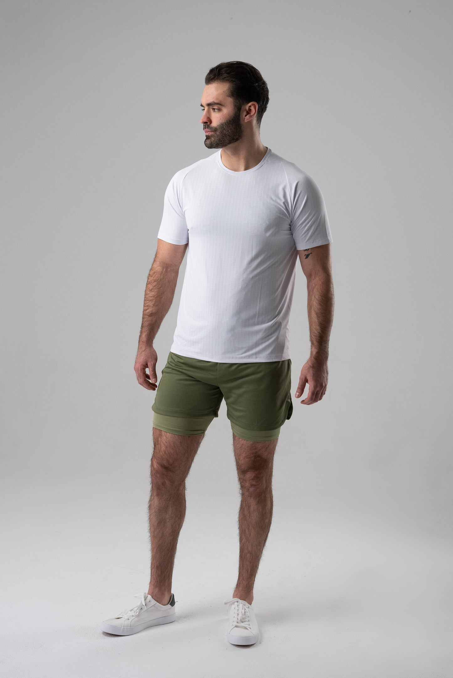 Alyth Active Powerful Shorts in Army Green view 10 - Alyth Active Reviews (bottom)