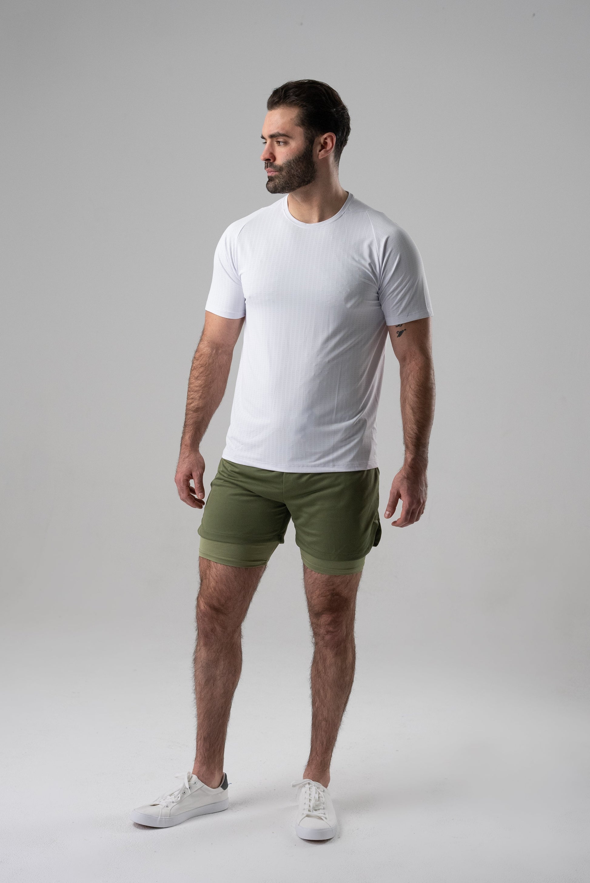 Alyth Active Powerful Shorts in Army Green view 10 - Alyth Active Reviews (bottom)