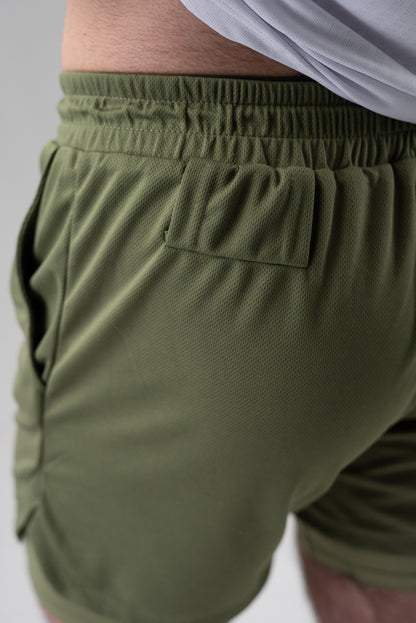 Alyth Active Powerful Shorts in Army Green view 9 - Alyth Active Reviews (bottom)