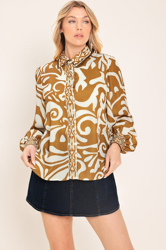 amalfi coast woven Amalfi Coast Woven Shirt CAMEL (top) - shop at us.meeeshop