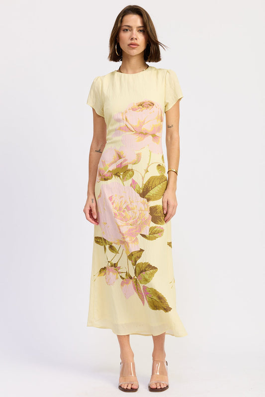 Amber Maxi Dress in Yellow Floral - Amber Maxi Dress Bec And Bridge