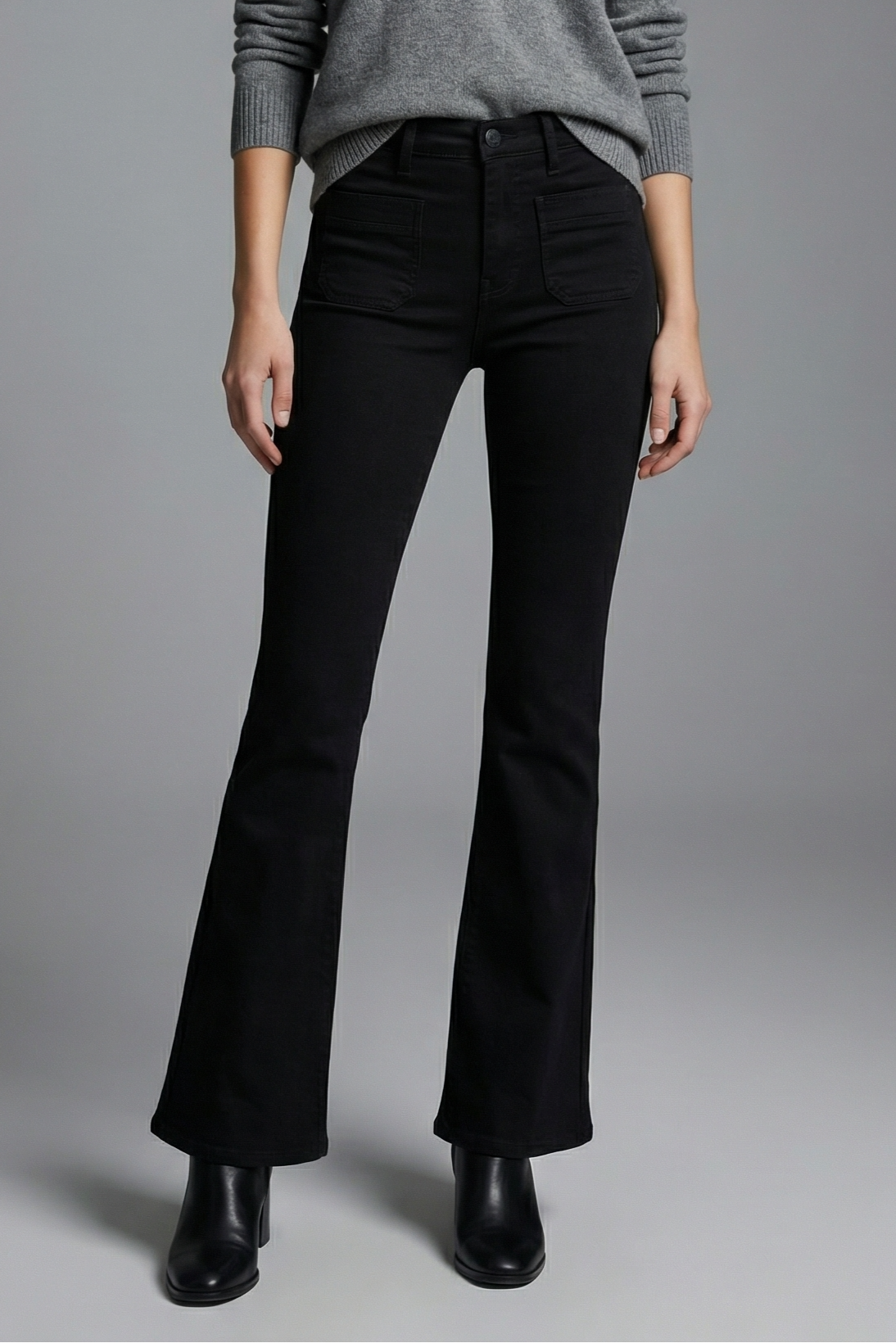 Amelie Tummy Control High Rise Bootcut Jeans - MeeeShop Women's Fashion
