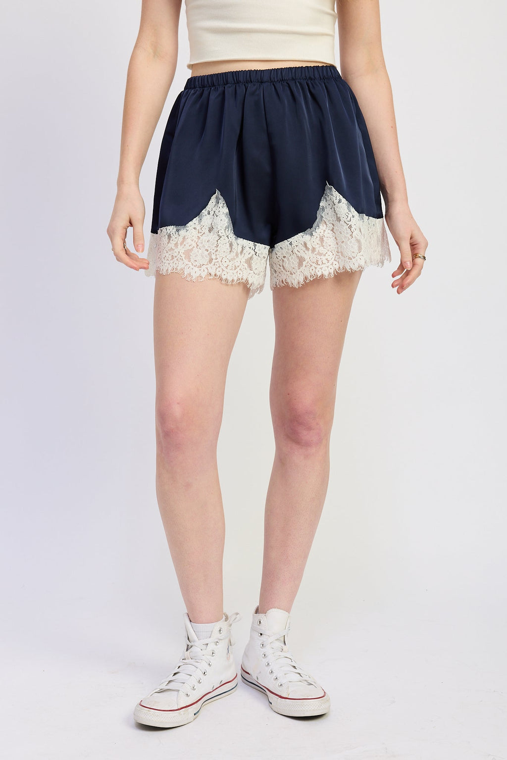 Ana Satin Shorts view 4 (bottom) - satin shorts, ana satin shorts - shop at us.meeeshop