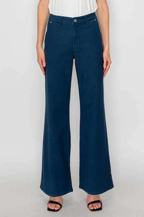 Anastasia Tummy Control High Rise Wide Flare Jeans 5 (26) view 2 (bottom) - flare jeans, wide flare jea - shop at us.meeeshop