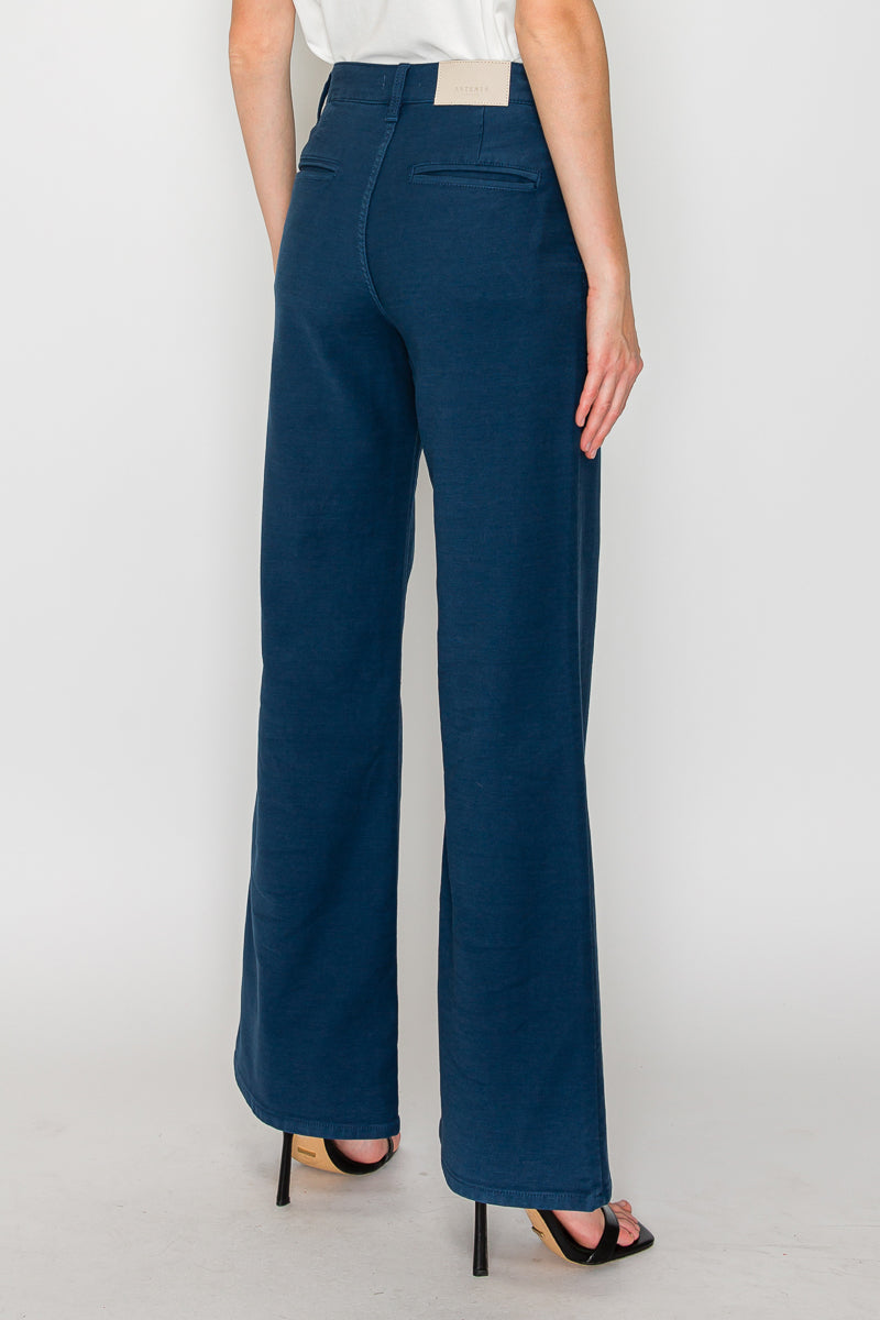 Anastasia Tummy Control High Rise Wide Flare Jeans in 9 (28) view 4 - High-Waisted (bottom)