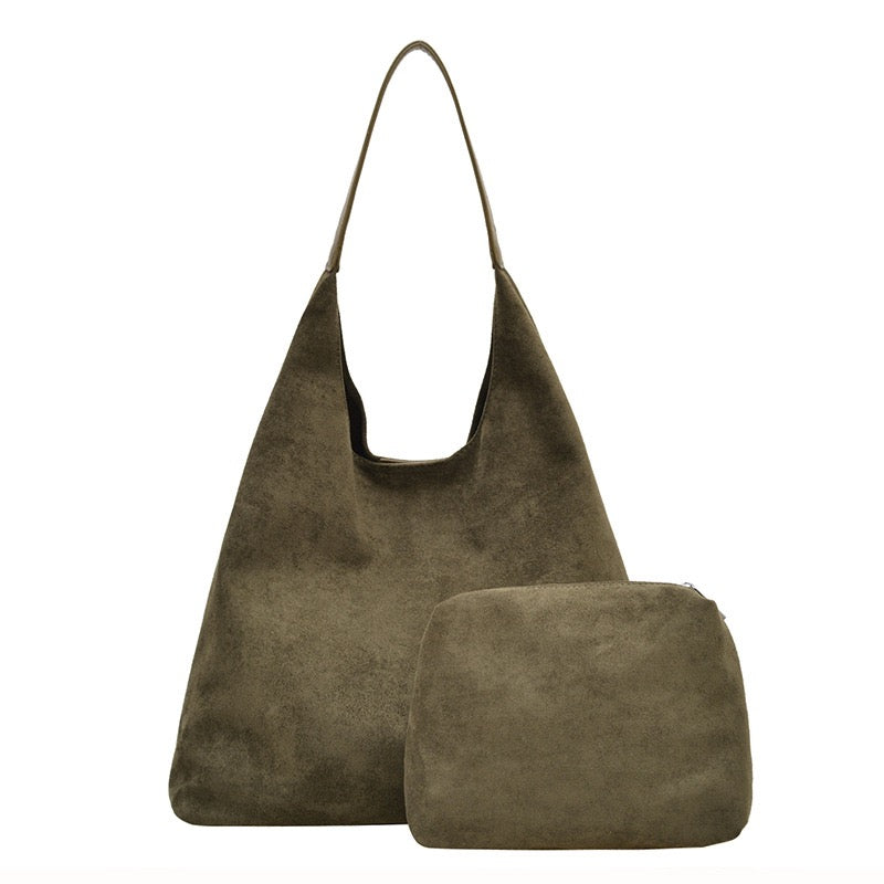Andrea 2-in-1 Suede Hobo Shoulder Bag view 13