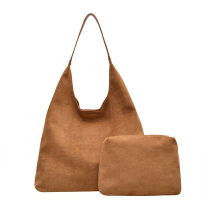 Andrea 2-in-1 Suede Hobo Shoulder Bag view 9