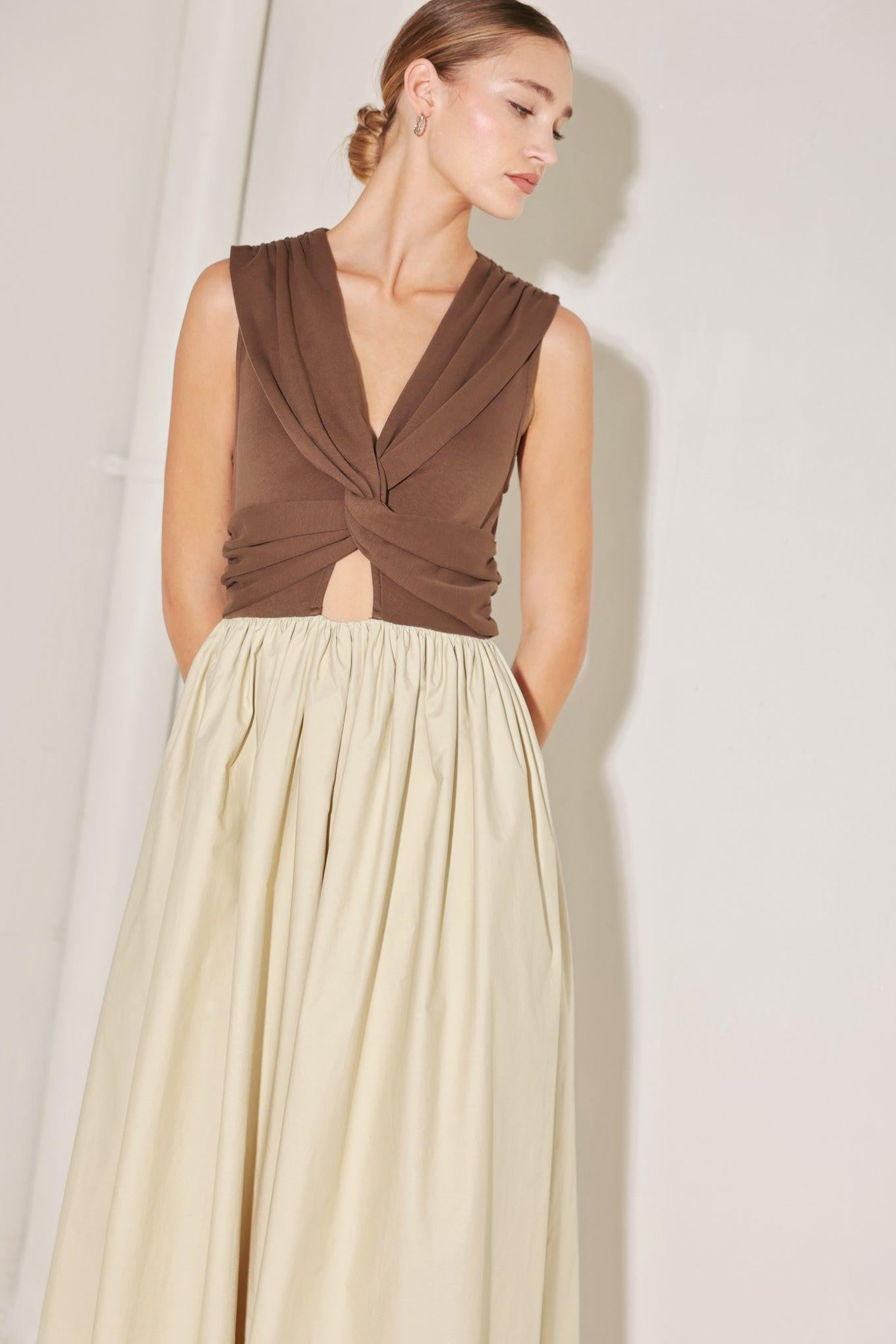 Angel Veil Solid Midi Dress view 10 - Angel Veil Wedding