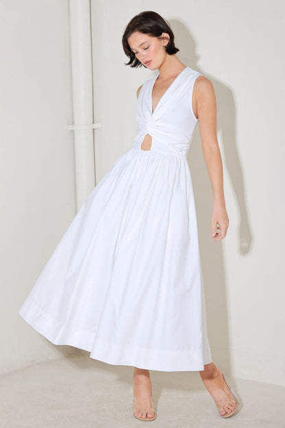 Angel Veil Solid Midi Dress view 7 - Angel Veil Wedding