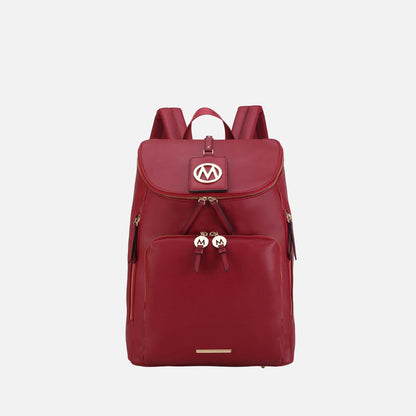 Angela Backpack Handbag in Olive view 5