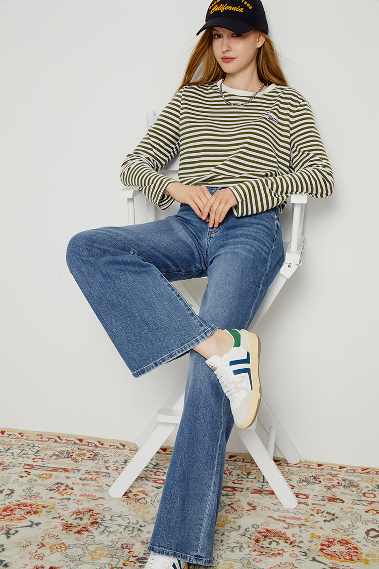 Angeles High Rise Baggy Jeans Hj103 in Go You Way view 2 - High-Waisted - Angels Jeans High Rise (bottom)