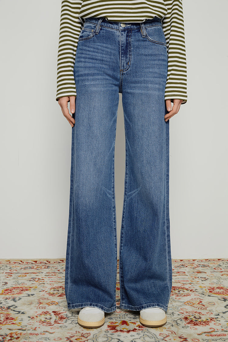 Angeles High Rise Baggy Jeans Hj103 in Go You Way view 5 - High-Waisted - Angels Jeans High Rise (bottom)