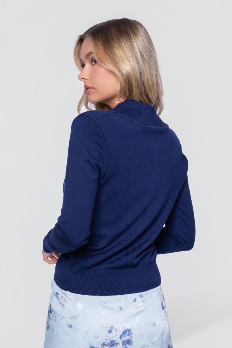 Aria Top (dark Blue) in L view 4 - Aria Top Black
