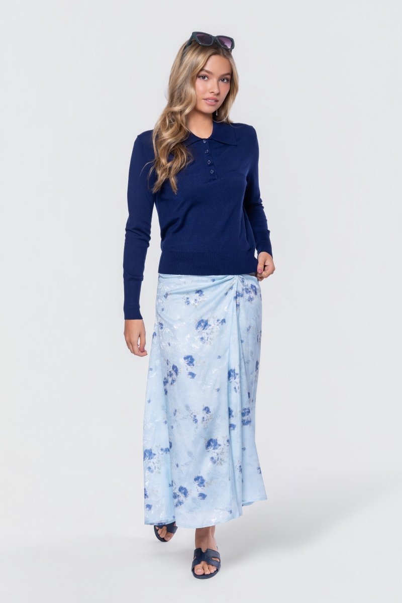 Aria Top (dark Blue) in M view 3 - Aria Top Black