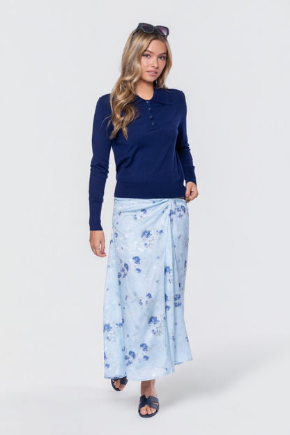 Aria Top (dark Blue) in M view 3 - Aria Top Black