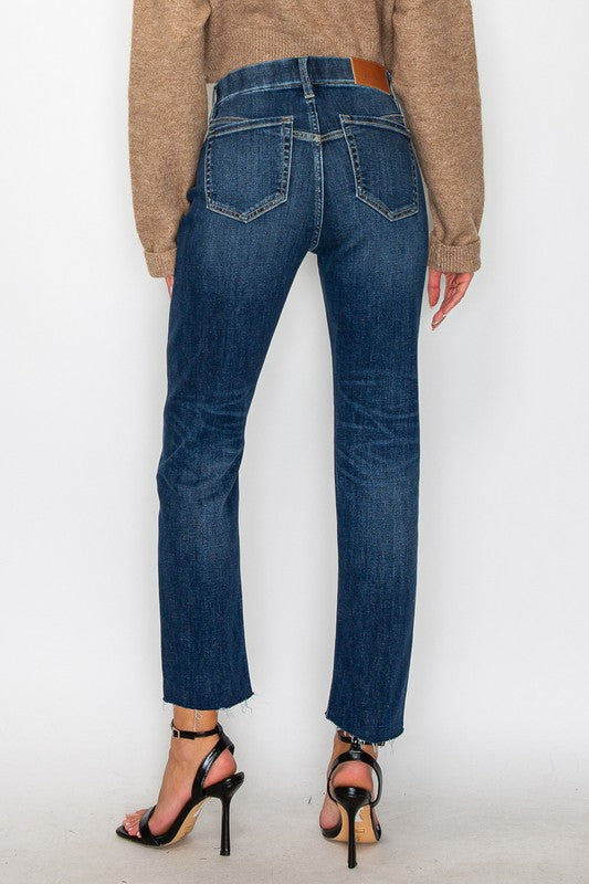Artemis Vintage Francesca Tummy Control High Rise Straight Jeans in 13 (30) view 7 - High-Waisted (bottom)