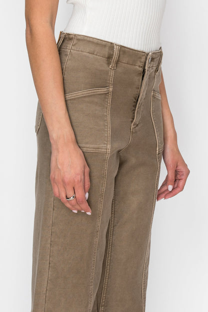Artemis Vintage High Rise Slim Crop Palazzo Jeans view 9 - High-Waisted - High Rise Palazzo Pants (bottom)