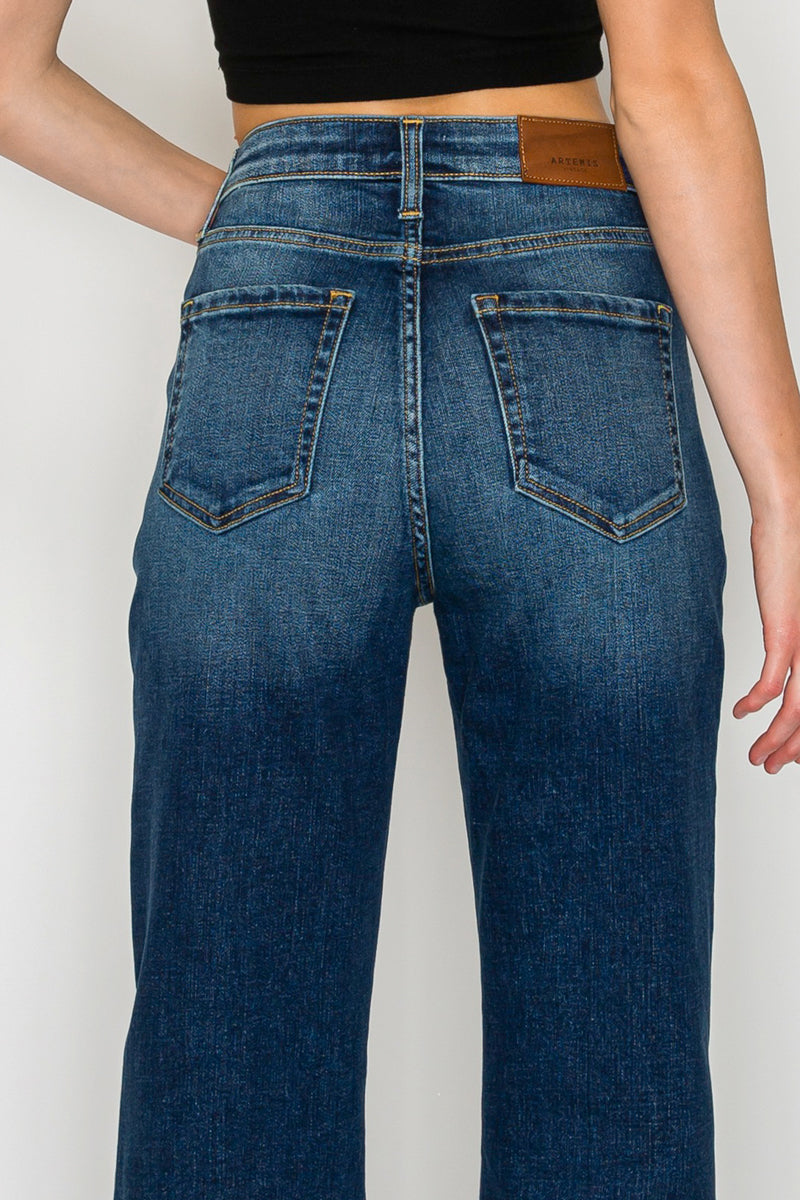 Artemis Vintage Leilani Tummy Control High Rise Holly Flare Jeans in 13 (30) view 7 - High-Waisted (bottom)
