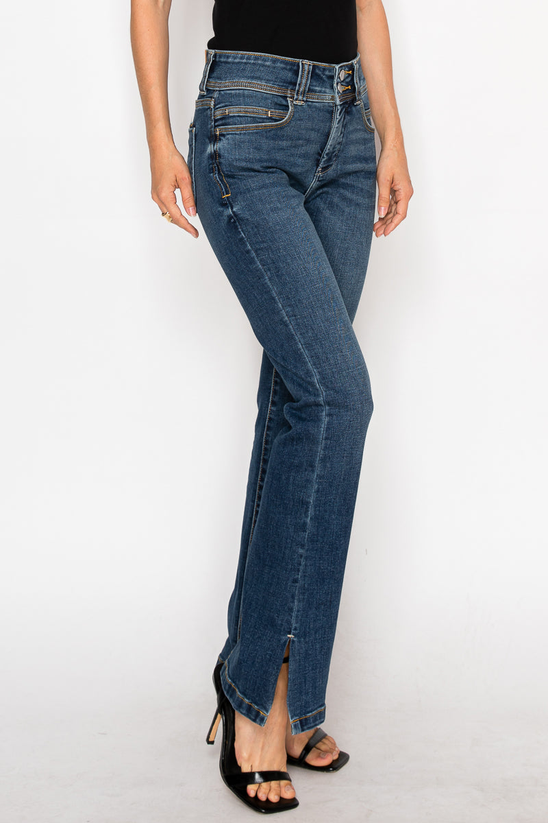 Artemis Vintage Simone Tummy Control High Rise Bootcut Jeans in 5 (26) view 3 - High-Waisted (bottom)