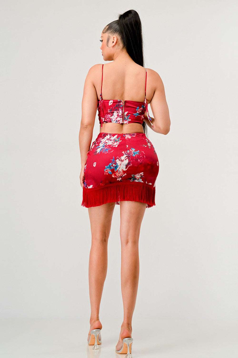 Athina Kimono Floral Print Mini Dress view 5
