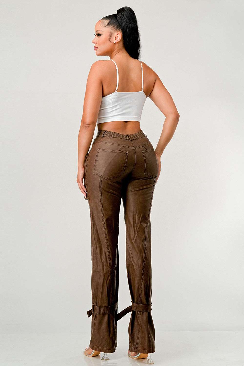 Athina Pu Brown Cargo Pants view 13 - Athina Pants (bottom)