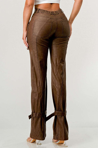 Athina Pu Brown Cargo Pants view 6 - Athina Pants (bottom)