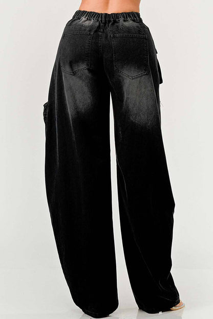 Athina Retail Black Taylor Washed Distressed Jean view 6 - Black Taylor Jeans (bottom)