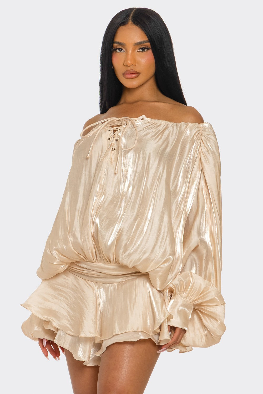 Athina Retail Champagne Dream Romper view 4 (one-piece)