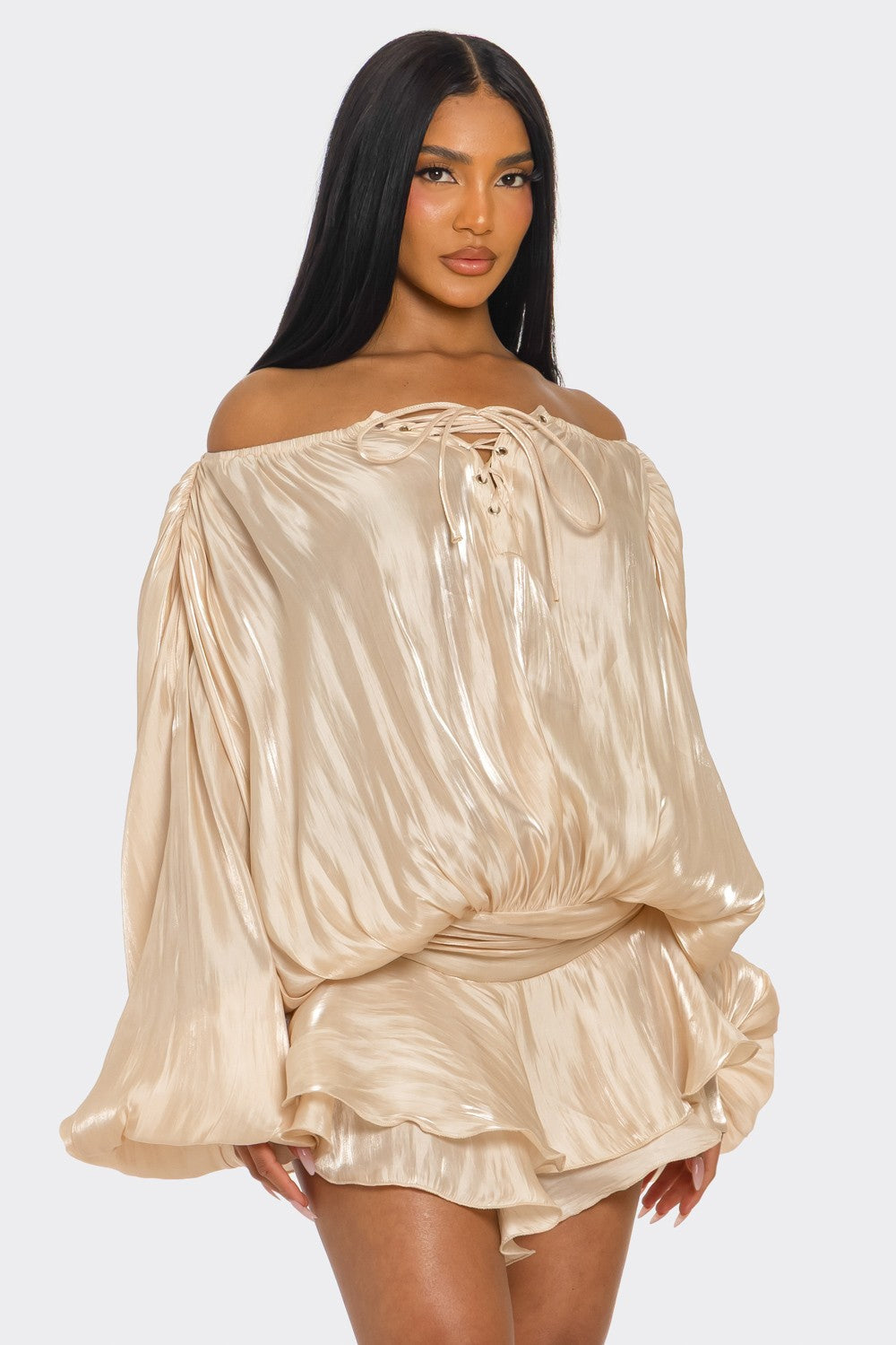 Athina Retail Champagne Dream Romper view 5 (one-piece)