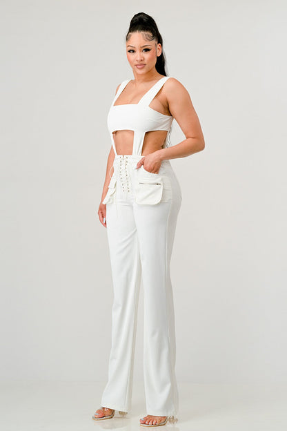 Athina Retail Classic White Cut Out Matching Set view 4 - Classic White Collection (one-piece)