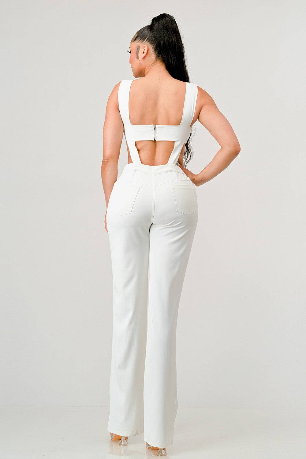 Athina Retail Classic White Cut Out Matching Set view 5 - Classic White Collection (one-piece)