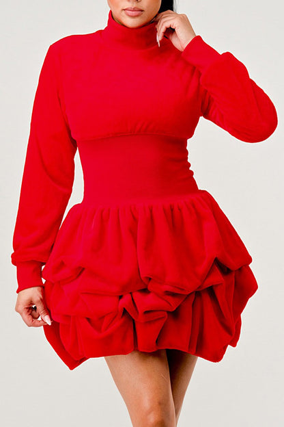 Athina Retail Merry Go Around Ruffle Long Sleeve Dress view 8 - Long Dress
