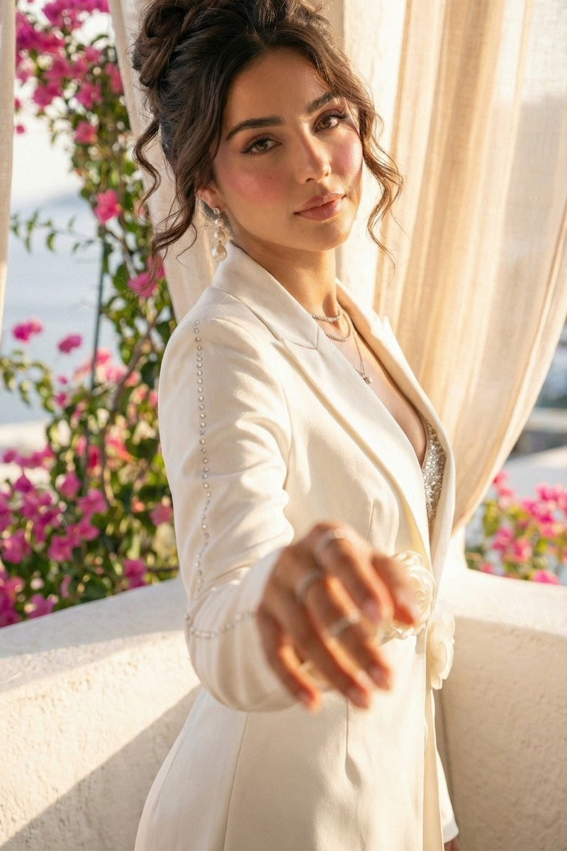 Athina Retail Sculpted Elegance Blazer view 4 - Casual Office Outfit (layer)