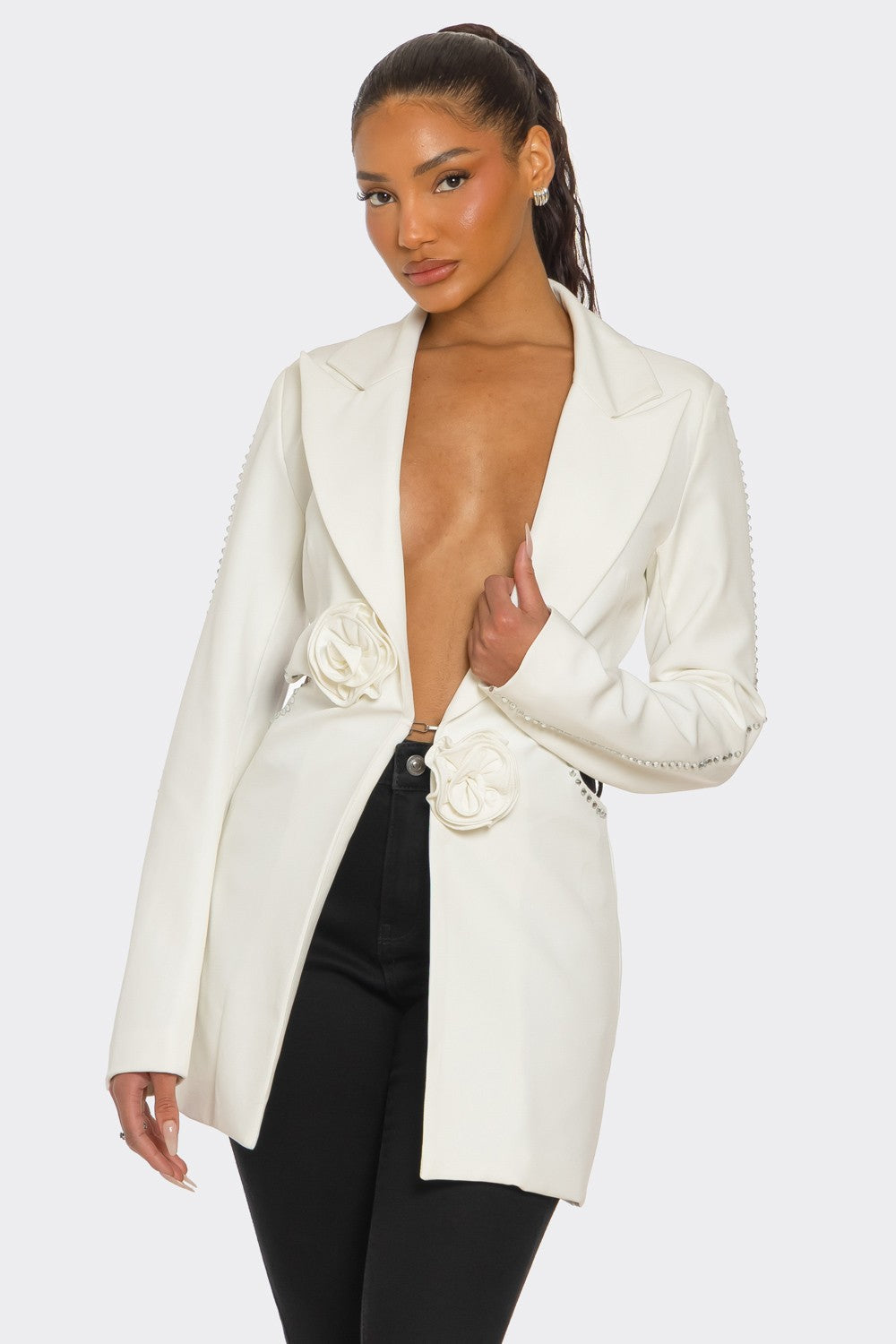 Athina Retail Sculpted Elegance Blazer view 7 - Casual Office Outfit (layer)
