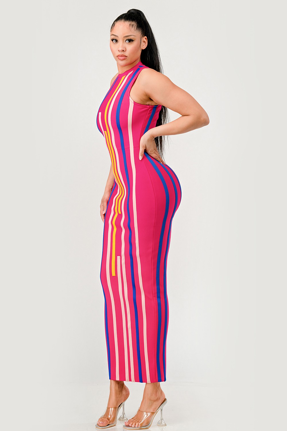 Athina Retail Sunset Boulevard Maxi in PINK view 6 - Sunset Boulevard Maxi Trusso (dress)