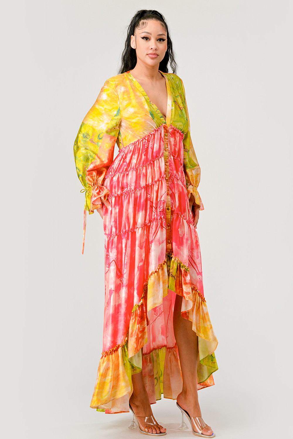 Athina Retail Sunset Breeze Tiered Maxi Dress view 4 - Sunset Breeze Outfit