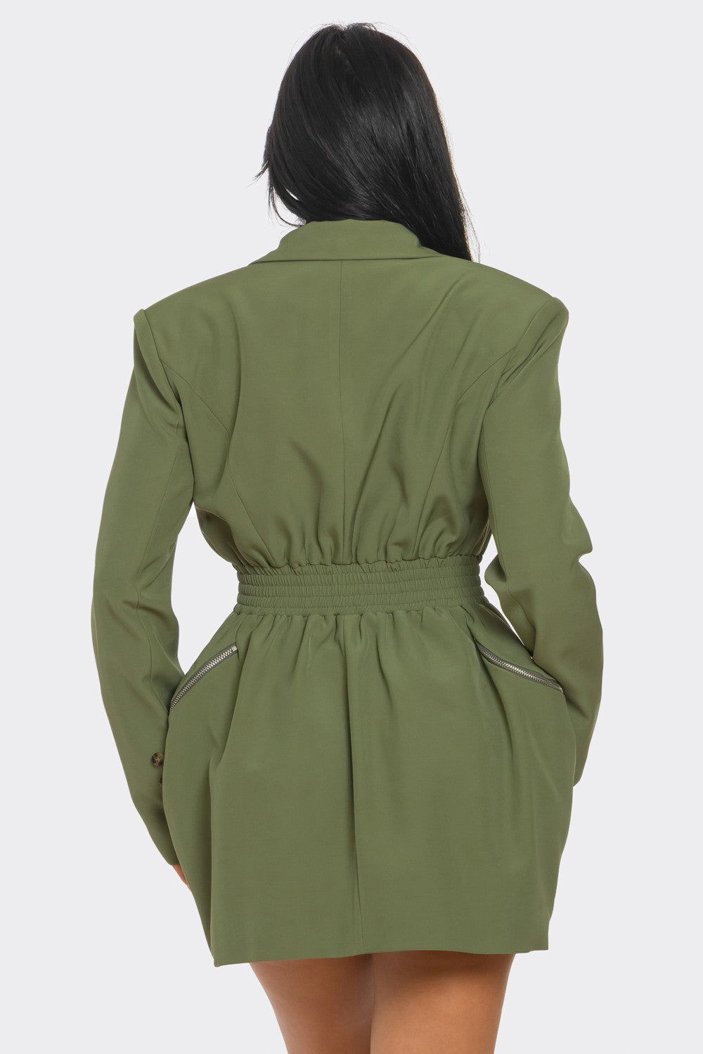 Athina Retail Tailored Utility Blazer Dress view 5 - Casual Office Outfit - Tailored Utility Jacket