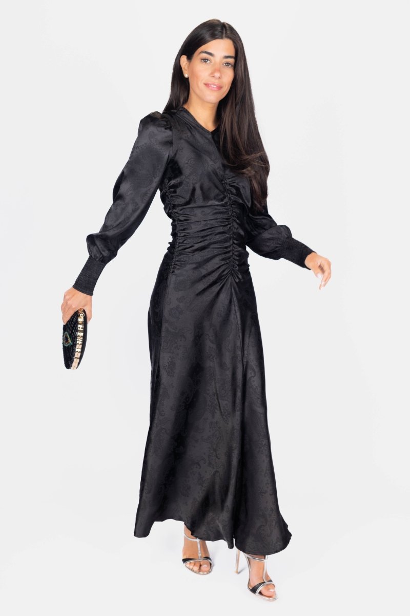 Audrey Dress Long Sleeve (black) in S view 2