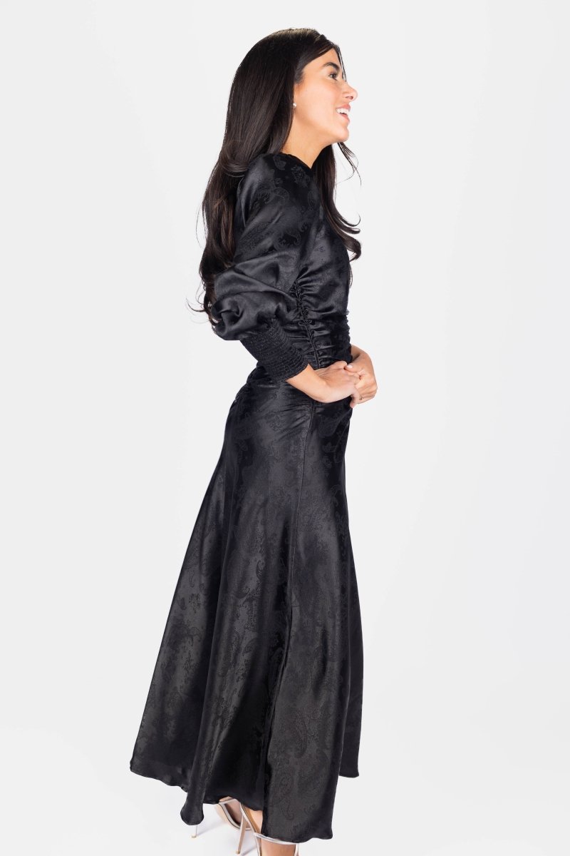 Audrey Dress Long Sleeve (black) view 6