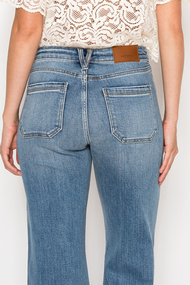 Aurelia Tummy Control High Rise Crop Palazzo Jeans view 13 - High-Waisted (bottom)