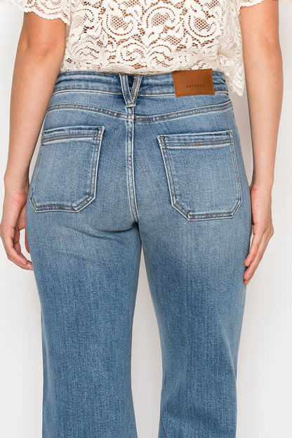 Aurelia Tummy Control High Rise Crop Palazzo Jeans view 13 - High-Waisted (bottom)