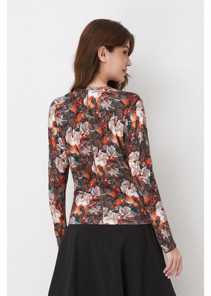 Autumn Bloom Knit Top in M view 3 - Fall Wardrobe Essential - Autumn Top