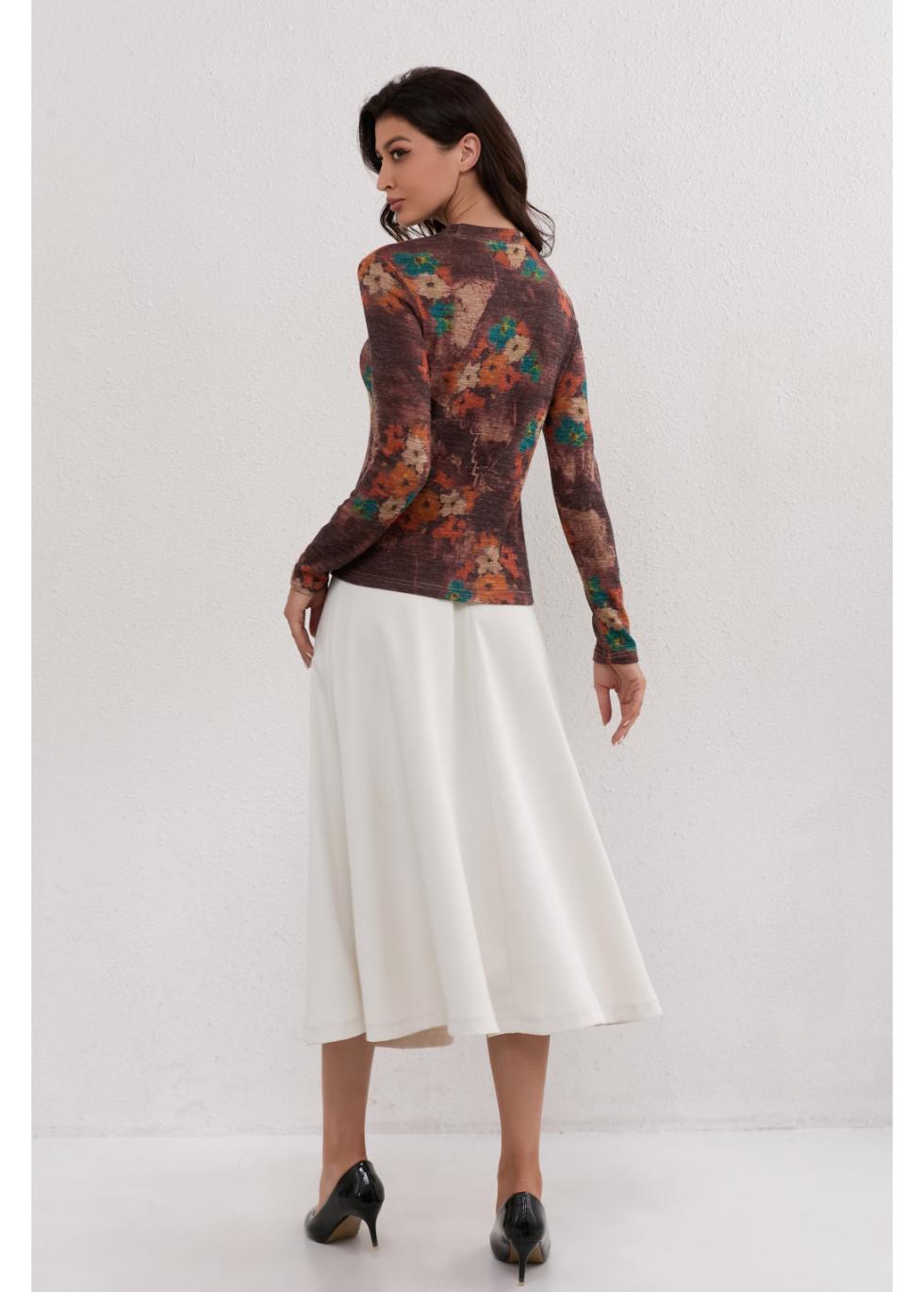 Autumn Meadow Stretch Top in L view 4 - Comfort Stretch