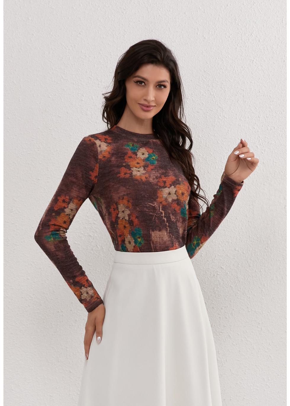 Autumn Meadow Stretch Top in XL view 5 - Comfort Stretch
